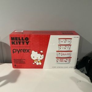 Hello kitty Pyrex set